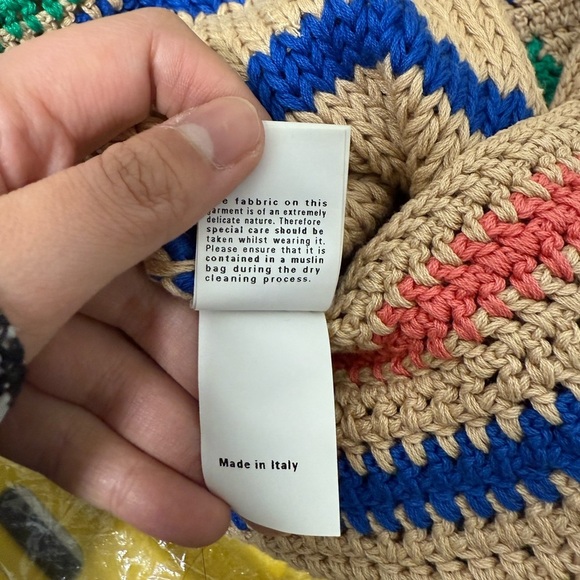 Alberta Ferretti stone-detailing cotton knitted sweater size US 8 - Picture 6 of 8